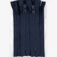 Молния &laquo;Трактор&raquo;, №10, неразъёмная, замок автомат, 18 см, тёмно-синяя