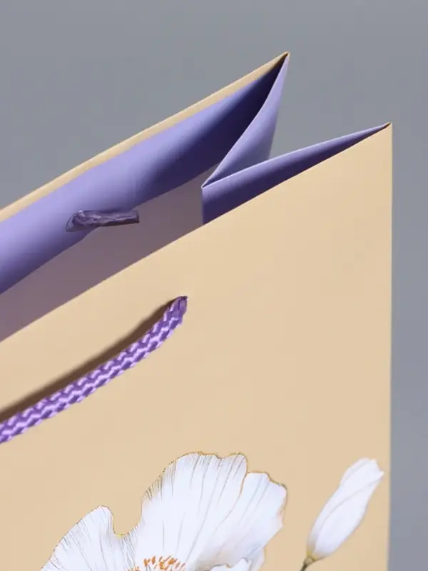 Пакет подарочный ламинированный "Цветочное настроение" 26 х 12 х 32 см