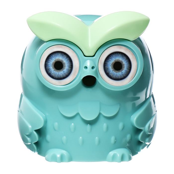 Точилка механическая с контейнером Сова Зеленая Точилка механическая с контейнером Сова Зеленая