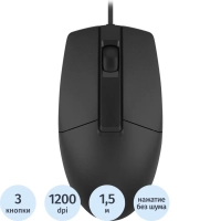 Мышь компьютерная A4Tech (OP-330S (BLACK)) оптическая (1200dpi/3but)