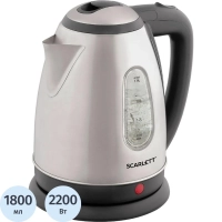 Чайник SCARLETT SC-EK21S88, сталь, 2200Вт, 1.8л