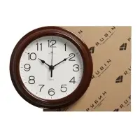 Часы настенные, интерьерные &laquo;Рубин&raquo;, d=21 см, коричневый корпус