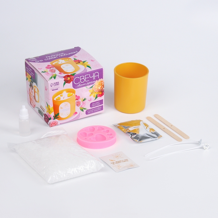 Свеча своими руками. Создание свечей с формовыми элементами, набор для творчества Свеча своими руками. Создание свечей с формовыми элементами, набор для творчества