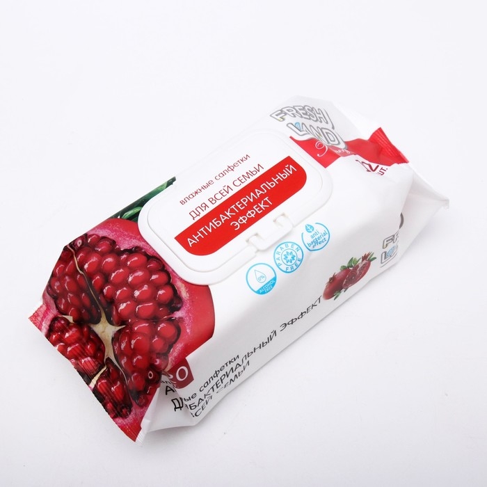 Влажные салфетки «Freshland» гигиенические с антибактериальным эффектом Влажные салфетки «Freshland» гигиенические с антибактериальным эффектом