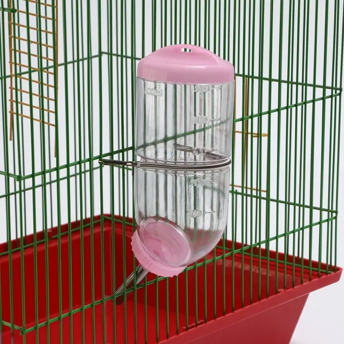 Поилка для грызунов, 500 мл, 20.5&times;5 см, розовая