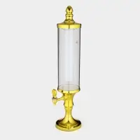 Башня пивная &laquo;Петронас&raquo;, 3 л, колба для льда, подсветка, 2 батарейки AG3, пластик, золотистая