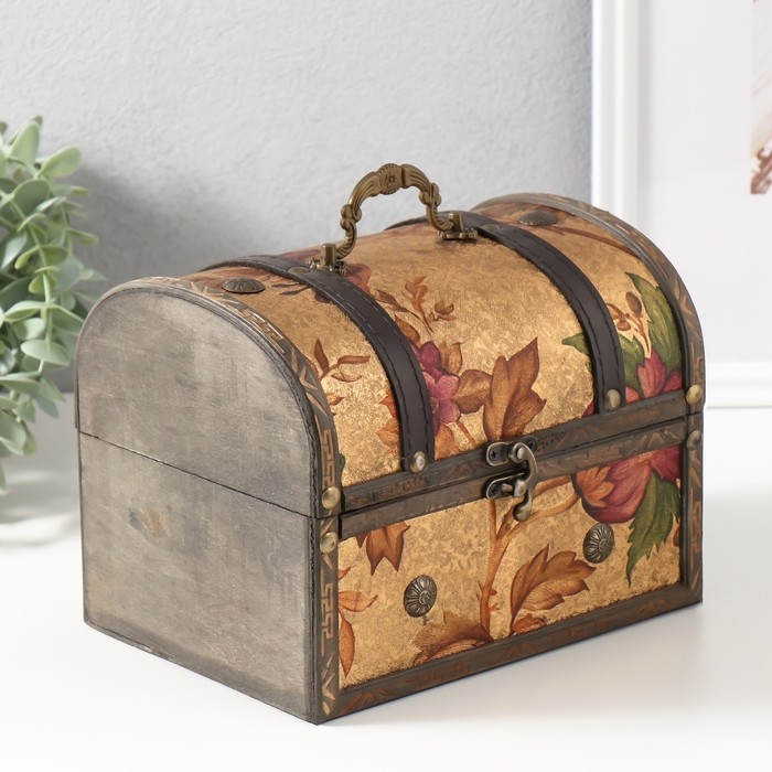 Шкатулка сундук дерево  Шкатулка сундук дерево "Джианна" 20х15х15,5 см