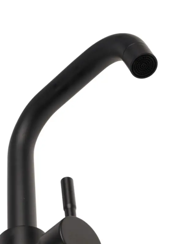 Смеситель для раковины ZEIN Z2508, короткий излив, картридж 40 мм, нержавеющая сталь, черный