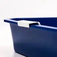 Туалет для кошек &laquo;Белла мини&raquo;, 35&times;26&times;6 см, с сеткой, пластик, синий