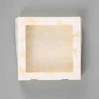 Коробка подарочная складная &laquo;От всей души&raquo;, 20&times;20&times;4 см, с окном