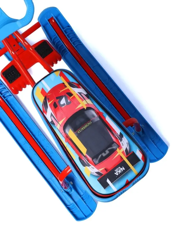 Снегокат &laquo;Тимка спорт 1+&raquo; Sportcar, голубой, красный, TC1+/SC Nika Kids