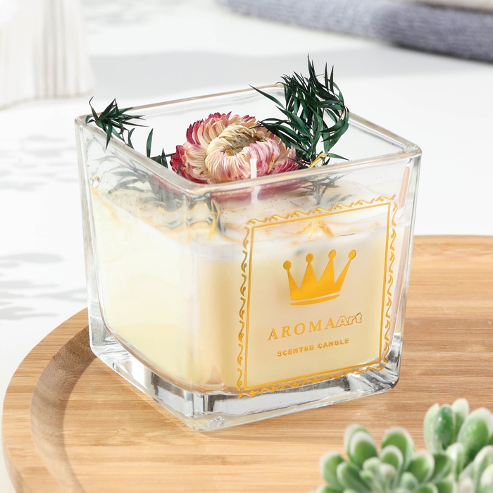 Свеча ароматическая  Свеча ароматическая "Aroma Art", страстная самба, квадратная, 8х10,5 см