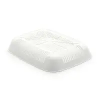 Туалет округлый с сеткой 33.5&times;25&times;6 см, белый