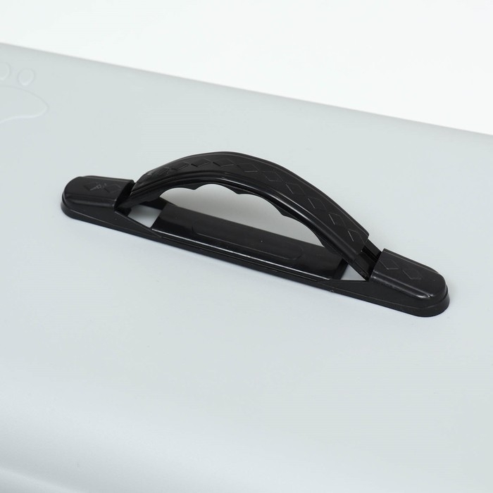 Переноска для животных пластиковая с металлической дверью 47 х 30 х 35 см, вес до 12 кг, серая  9347 Переноска для животных пластиковая с металлической дверью 47 х 30 х 35 см, вес до 12 кг, серая  9347