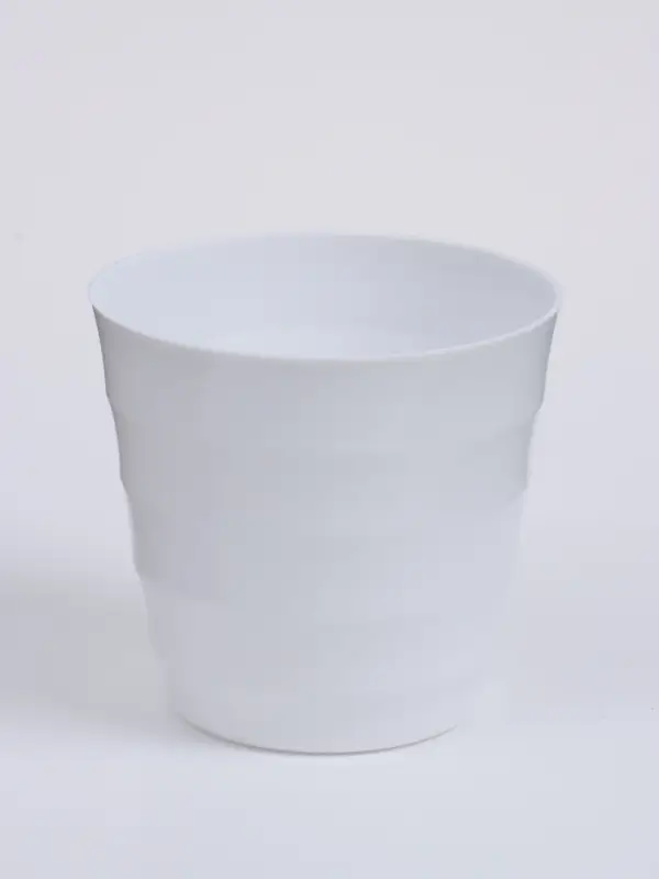 Кашпо &laquo;Хелена&raquo;, 13&times;13&times;12 см, пластик, белый