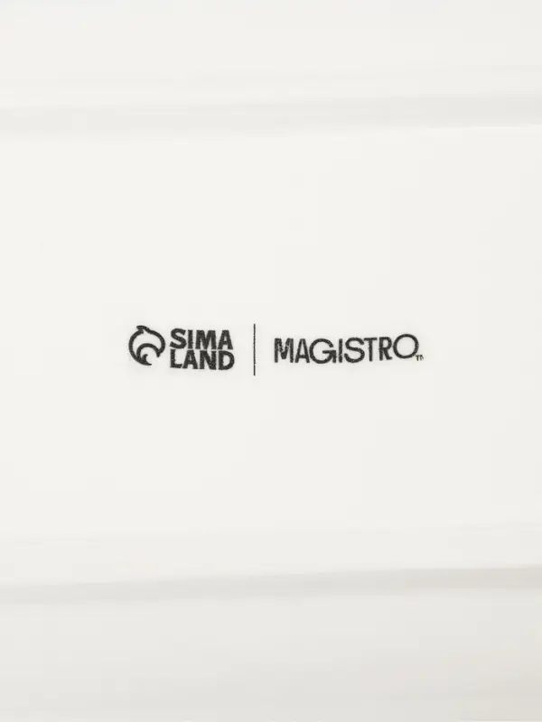 Блюда для подачи Magistro &laquo;Бутыль Инь-Янь&raquo;, 31.8&times;10.8&times;2.8 см, набор 2 шт., фарфор, белое, чёрное