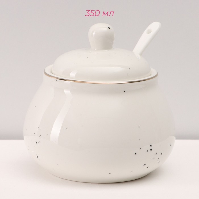 Сервиз фарфоровый чайный Доляна «Млечный путь», 15 предметов: 6 чашек 220 мл, 6 блюдец d=13,5 см, молочник 300 мл, сахарница 350 мл, чайник 1000 мл, цвет белый Сервиз фарфоровый чайный Доляна «Млечный путь», 15 предметов: 6 чашек 220 мл, 6 блюдец d=13,5 см, молочник 300 мл, сахарница 350 мл, чайник 1000 мл, цвет белый