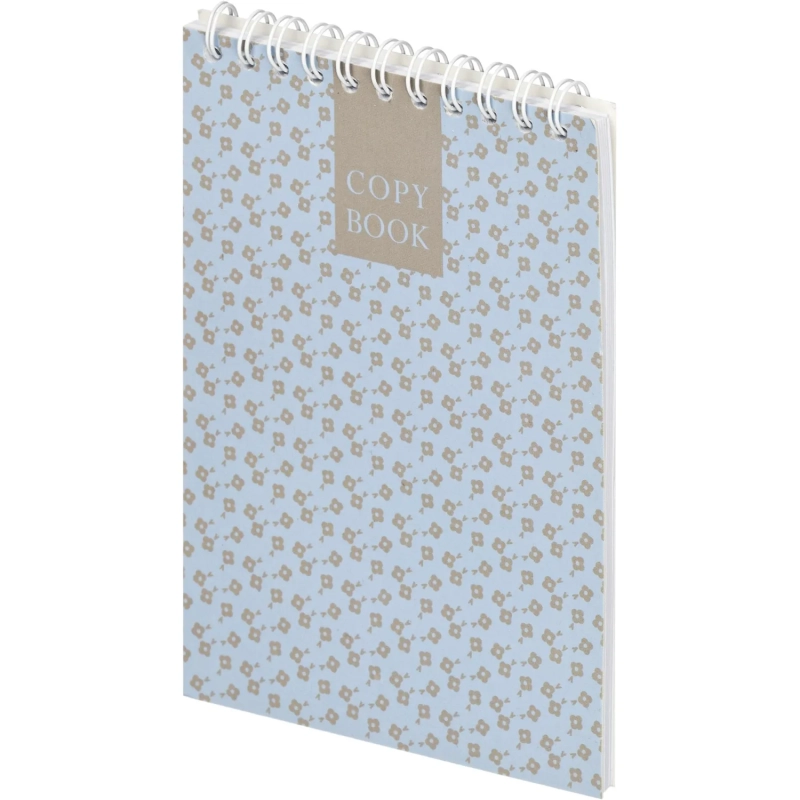 Блокнот А6,60л,точка,греб.верхн,обл.глянц.лам. Attache Fleur Лазурь