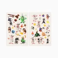 Набор Детские переводные татуировки "Весёлые ребята" 2 листа