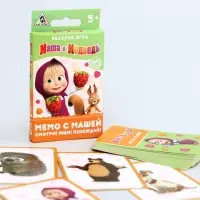 Настольная игра &laquo;Мемори с Машей&raquo;, Маша и Медведь, 24 карты, 5+