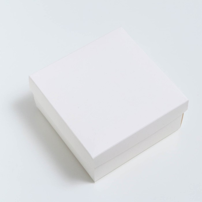 Коробка складная, крышка-дно, белая, 10 х 10 х 5 см Коробка складная, крышка-дно, белая, 10 х 10 х 5 см