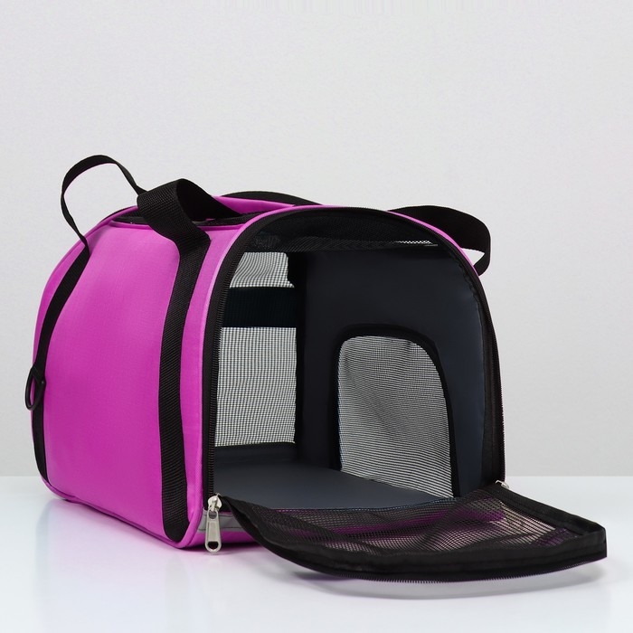 Сумка-переноска сетчатая,52 х 25 х 33 см,  фиолетовая Сумка-переноска сетчатая,52 х 25 х 33 см,  фиолетовая