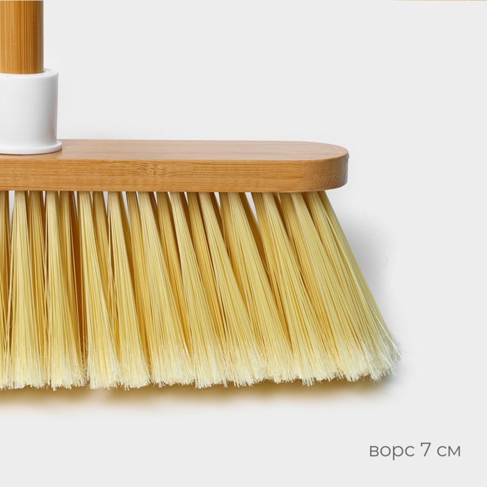 Щётка для пола Raccoon Meli, бамбук, 28×128 см, ворс 7 см Щётка для пола Raccoon Meli, бамбук, 28×128 см, ворс 7 см