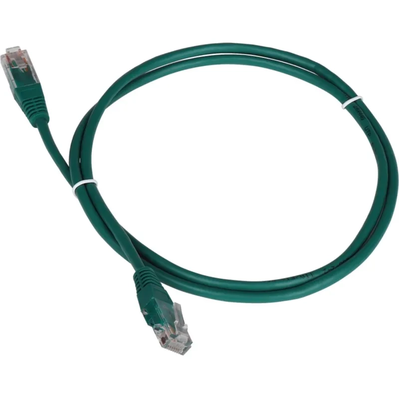Патч-корд TWT TWT-45-45-1.0-GN UTP кат.5e, 1.0 м, зеленый