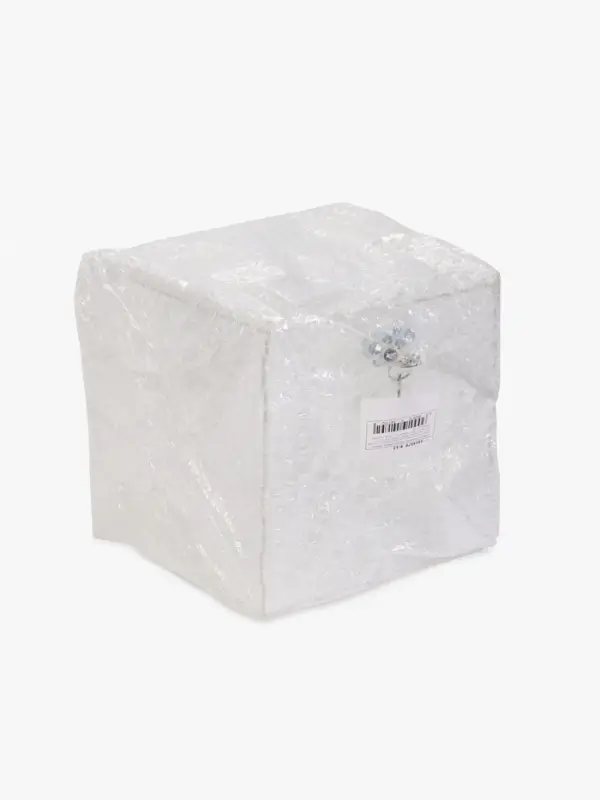 Ящик для сбора денег с врезным замком, отверстие 100&times;4 мм, оргстекло 2 мм, 20&times;20&times;20 см