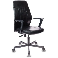 Кресло 0MX_VB_EChair-224 PPU к/з черный, металл