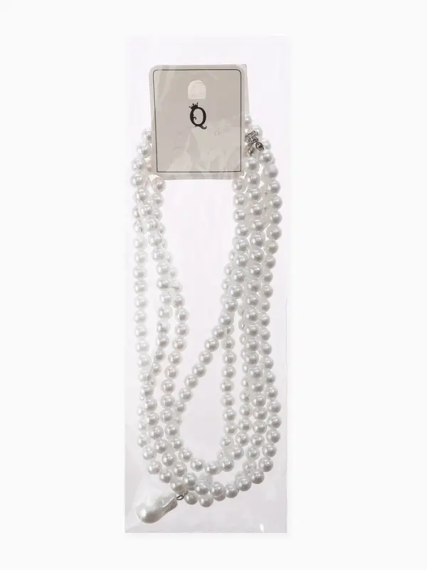 Бусы из жемчуга &laquo;Диана&raquo;, 4 нити, d=0.8, 40 см, белые