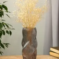 Ваза для цветов &laquo;Венди&raquo;, 29&times;12&times;10 см, стекло, серая