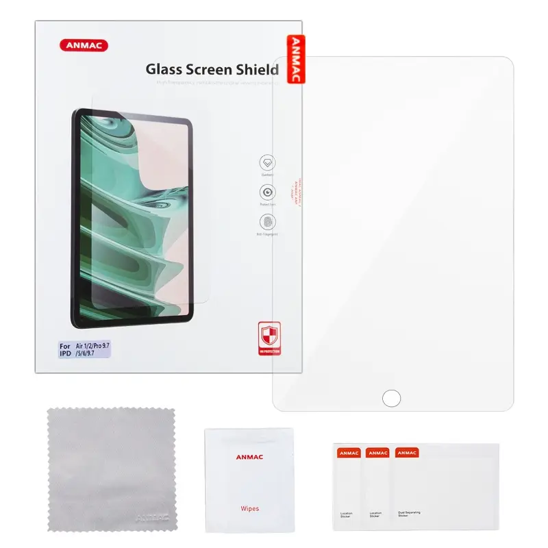 Защитное стекло для iPad Air/Air 2/Pro 9.7/New 9.7(2017/2018) 5/6 поколение 0.3mm 2.5D ANMAC