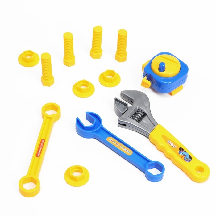 Игровой набор инструментов, Синий трактор, 16 предметов Игровой набор инструментов, Синий трактор, 16 предметов