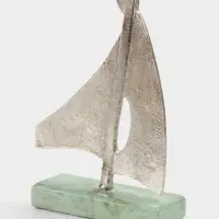 Сувенир &laquo;Парусник&raquo;, 6&times;17&times;24 см, алюминий, дерево
