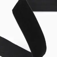 Лента бархатная, 15 мм, 18&plusmn;1 м, чёрная №03