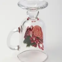 Кружка новогодняя &laquo;Зимняя фантазия&raquo;, 200 мл, на ножке, стекло, прозрачная, рисунок МИКС
