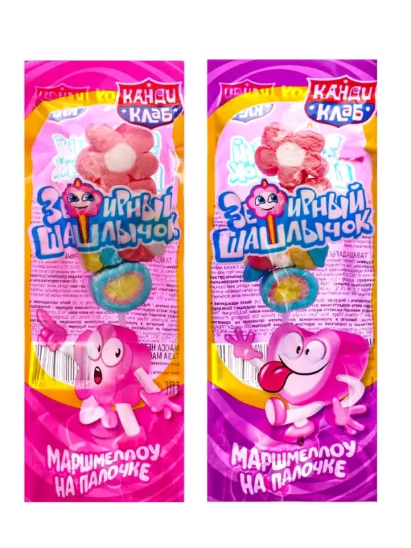 Зефир Зефир "Зефирный шашлычок", на палочке в банке, 12 г