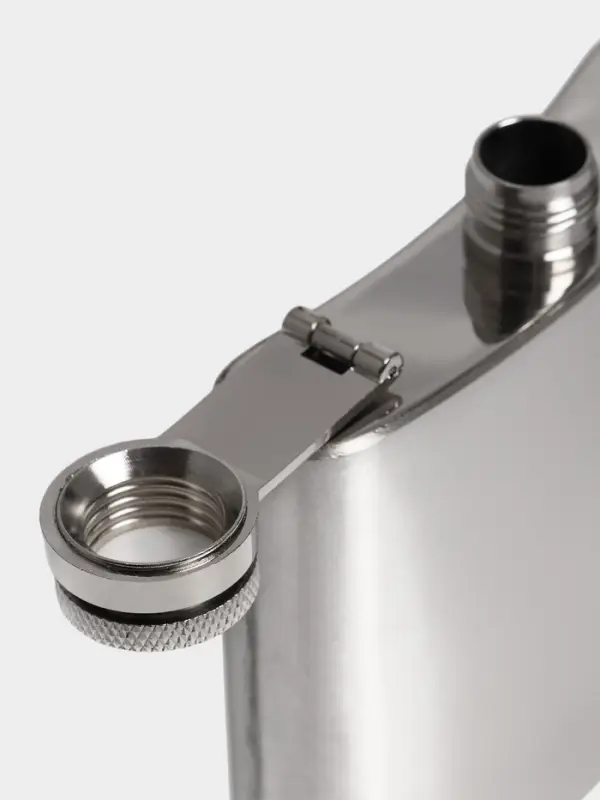 Фляжка Мастер К, 150 мл, подарочная, армейская, 5 oz, нержавеющая сталь, серебристая