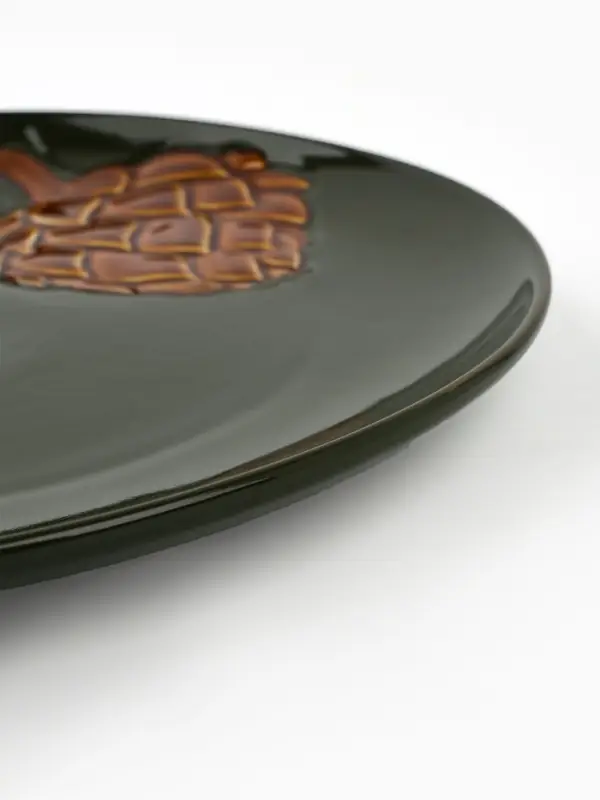 Блюдо новогоднее &laquo;Зимний лес&raquo;, d=27 см