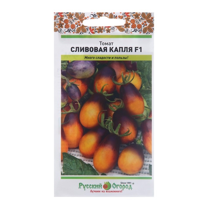 Семена Томат  Семена Томат "Сливовая капля" F1, серия Русский огород, 5 шт