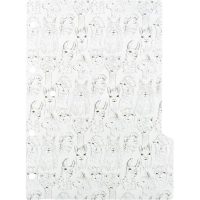 Разделитель листов пласт А5 Attache Selection Llamas чер-бел, 3шт/уп, в асс