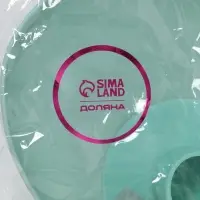 Мыльница со сливом для воды Доляна, на присоске, 12.5&times;9&times;10 см, бирюзовая