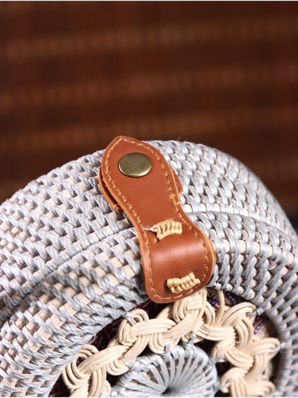 Сумка плетеная ротанг "Мандала", 15х6х60 см