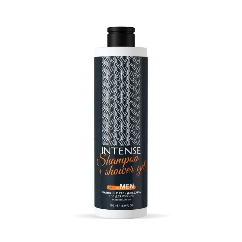 Шампунь - гель для душа INTENSE 2 в 1 FOR MEN 500 мл. (флип-топ) Clean&Green CG8396