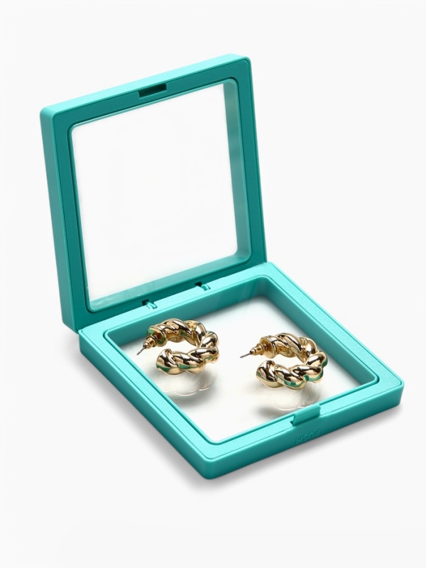 Подставка для украшений «Ромб», 13*12,5*5 см, цвет тиффани