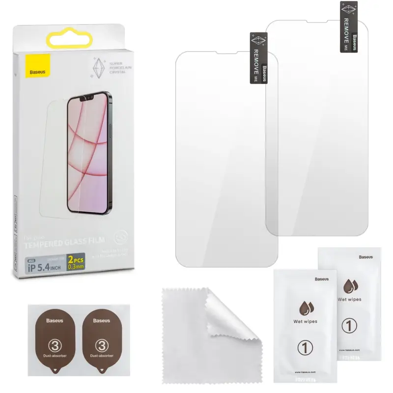 Защитное стекло iPh 13/13 Pro 6.1 (2021) 0.3mm 2 шт Антишпион без рамки Super Porcelain Crystal Baseus SGBL030102 Защитное стекло iPh 13/13 Pro 6.1 (2021) 0.3mm 2 шт Антишпион без рамки Super Porcelain Crystal Baseus SGBL030102