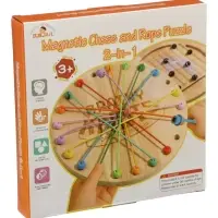 Настольная игра 2 в 1 головоломка Шнурочки + Магнитный бой
