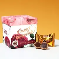 Подарочный набор &laquo;Самая прекрасная&raquo;: чай 50 г., печенье брауни 120 г., конфеты 110 г.