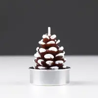 Набор свечей новогодних &laquo;Шишка&raquo;, 3 шт., 4&times;6 см